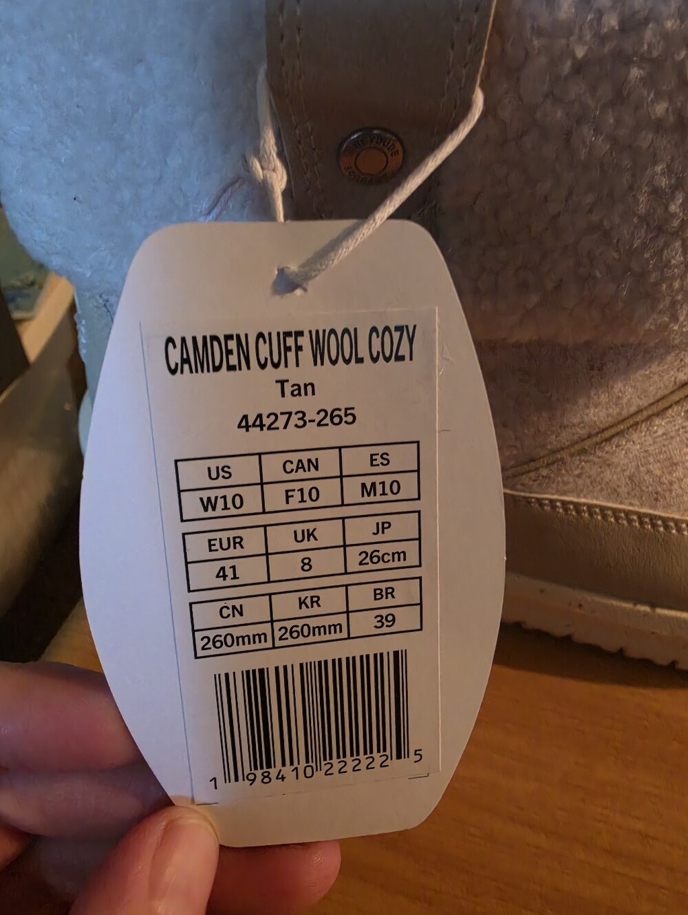 NWT Ladies size 10 Camden Wool Cuff Boots - Picture 3 of 6